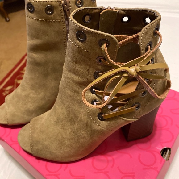 👢Sugar Ankle Peep Toe Booties - Picture 5 of 8